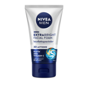 Nivea Men Extra Bright Facial Foam 100 G.